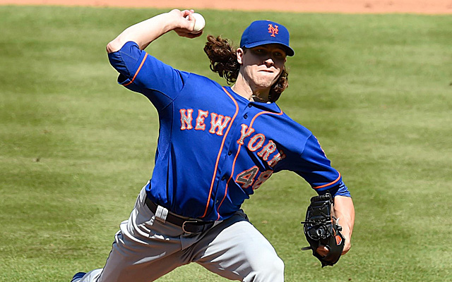 Jacob deGrom has thrown his final pitch in 2014.