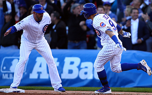 LOOK: Baez gives Cubs Game 4 lead, joins young-gun homer parade