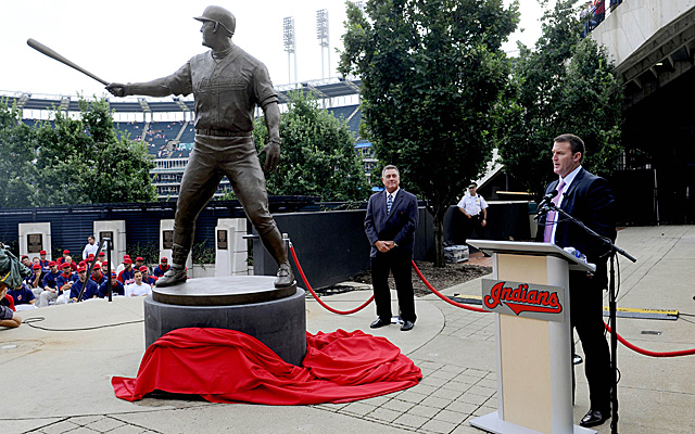 Jim Thome got his Indians statue Saturday.