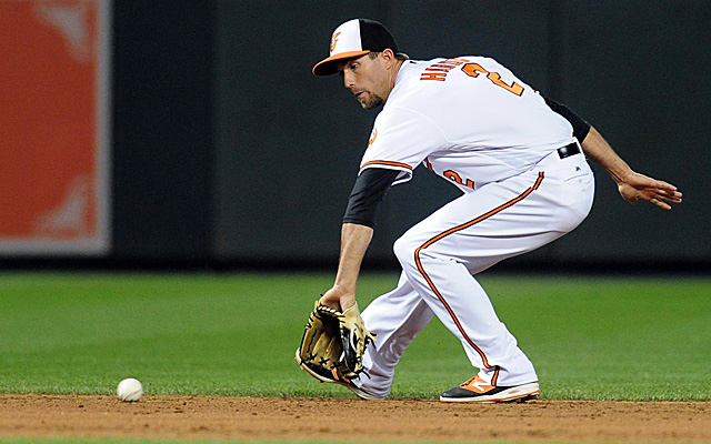 Orioles' infield takes a step back with J.J. Hardy out with a broken foot 