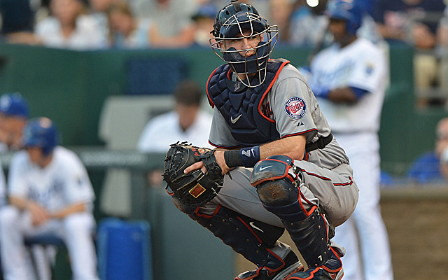 Joe Mauer came out in his catcher's gear one last time - Twinkie Town