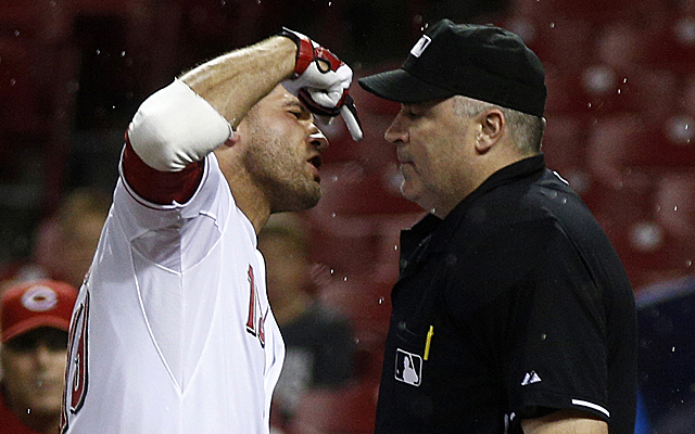 Joey Votto was ejected by Tim Welke on Wednesday.