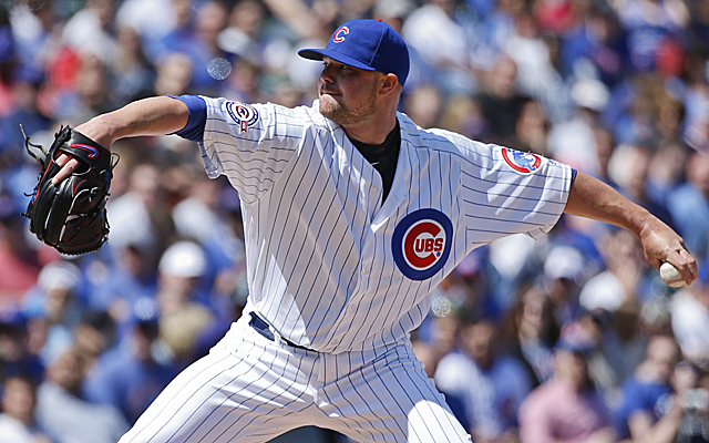 Lester threw the ball well on Sunday -- when he was aiming for the catcher's mitt.