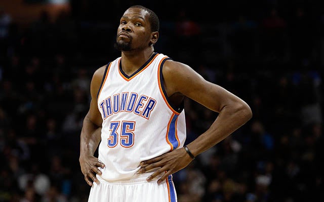 Kevin Durant could miss several games. (USATSI)