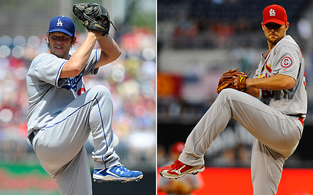 Clayton Kershaw and Adam Wainwright appear at the top, but it's a crowded field.