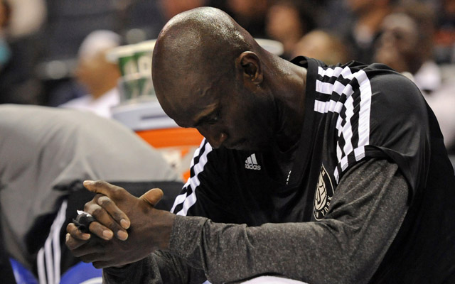 Garnett can't seem to get back on the court right now. (USATSI)