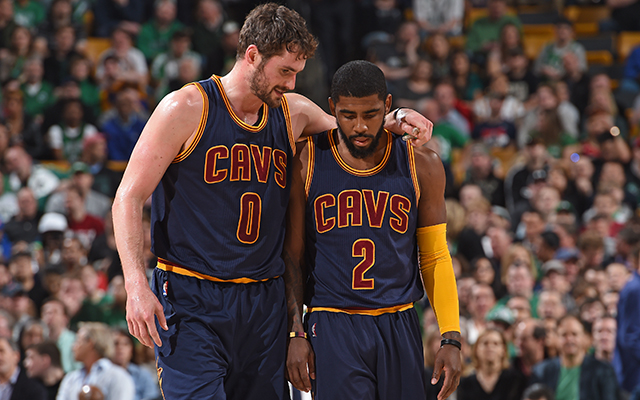 Who knows what would have happened if Kevin Love and Kyrie Irving had played?  (Getty Images)