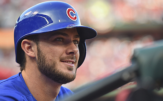 Kris Bryant shared some ocean with sharks recently.