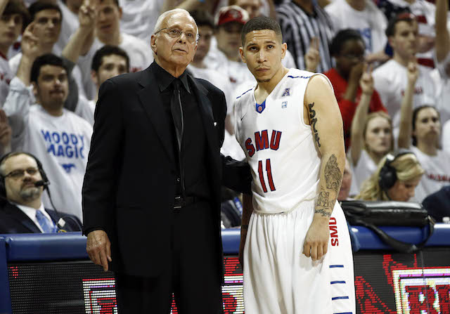 Larry Brown and Nic Moore helped rejuvenate SMU and Moody Coliseum last season. (USATSI)