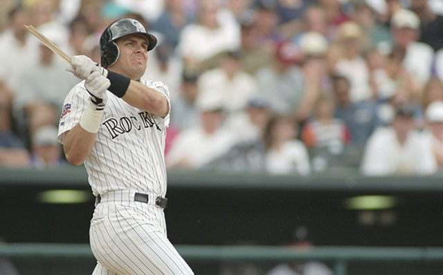 Outfielder Larry Walker of the Colorado Rockies during the 2004 MLB News  Photo - Getty Images