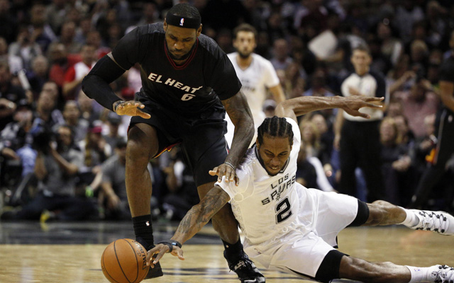 LeBron James says the Spurs don't like the Heat.  (USATSI)