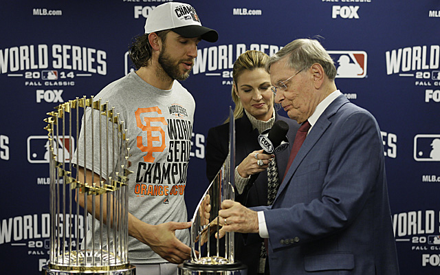 Madison Bumgarner, World Series MVP, AP photo