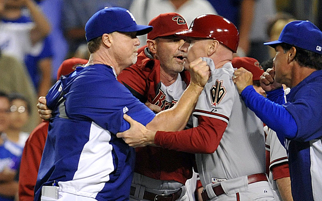 Mark McGwire has been suspended for his role in the brawl.