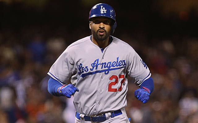 MATT KEMP steps up to the plate during the game – Stock Editorial