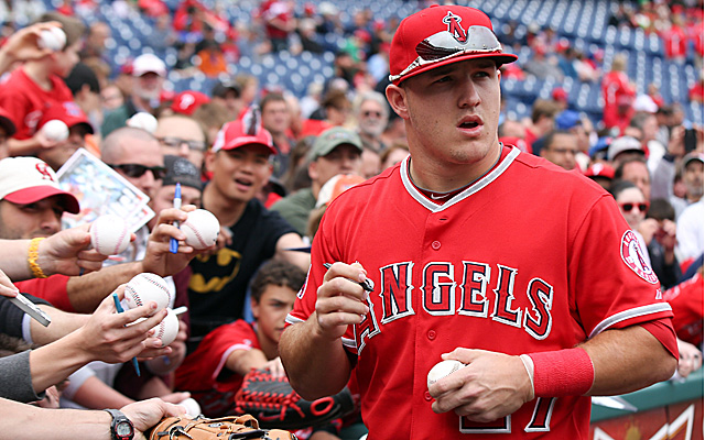 Mike Trout is the leading vote-getter in the AL right now.