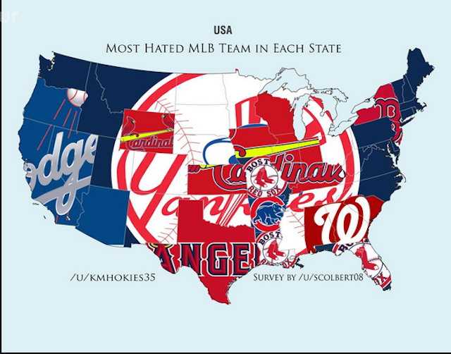 Survey: Most Hated Teams in Each State - Gaslamp Ball