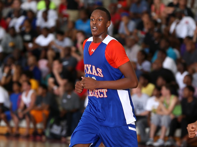 Myles Turner picked up more than 60 offers in the weeks following his breakout performance. (Under Armour/Kelly Kline)