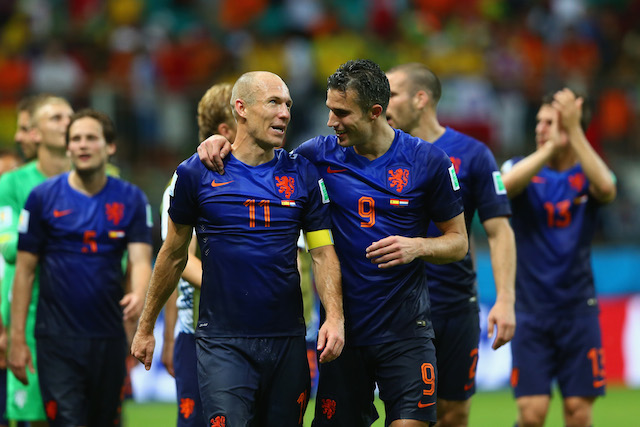 Arjen Robben and Robin van Persie combined for six goals in the group stage. (Getty Images)