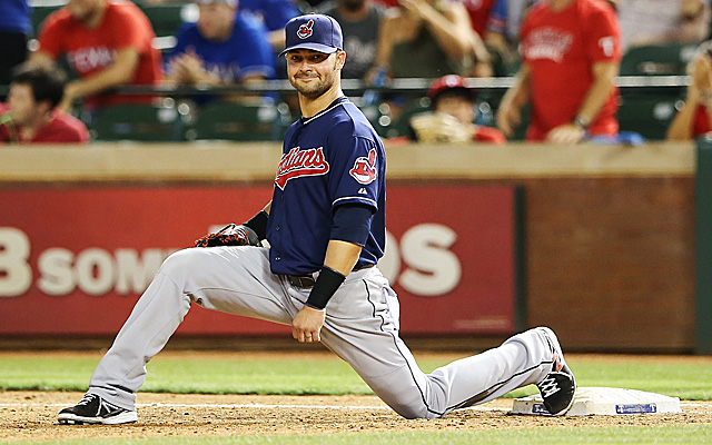 The Indians will be without Nick Swisher for at least three games. 