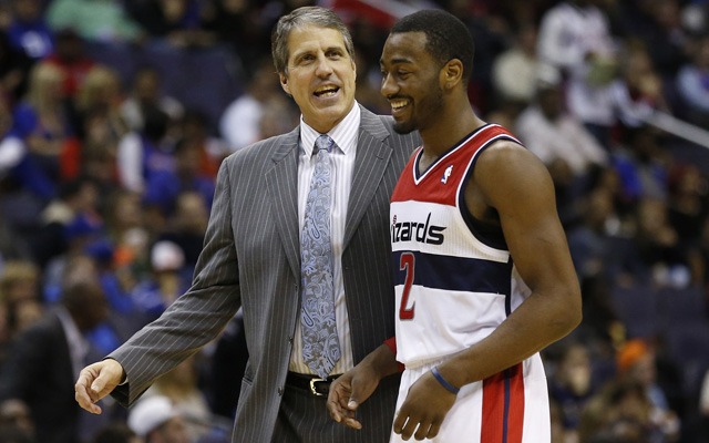 Randy Wittman and John Wall disagree over the Wizards' selfishness. (USATSI)