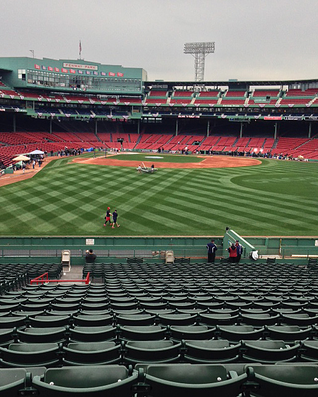 lone red seat fenway park