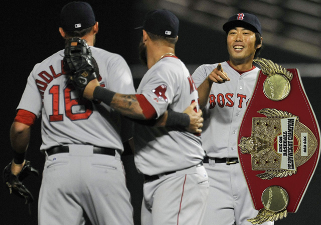 Koji Uehara and the Red Sox still have the belt.