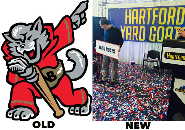 Hartford Yard Goats is actual new name of minor league team 