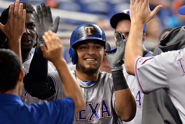 Rougned Odor plays with brother Rougned Odor