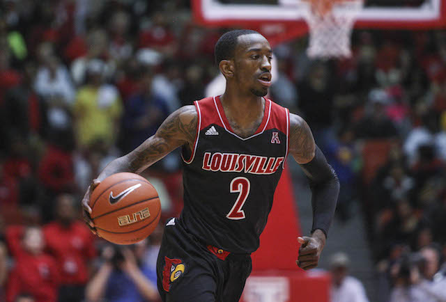 Russ Smith has scored in double figures in every game but one this season. (USATSI)