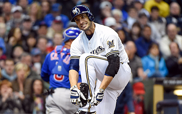 Ryan Braun actually has an oblique injury, not a ribcage injury.