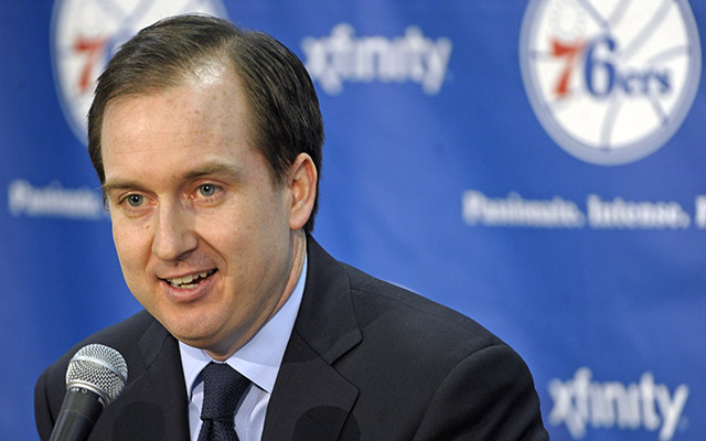 Sam Hinkie steps down as Sixers GM. (USATSI)