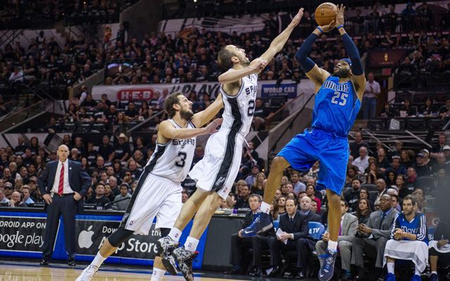 The Mavericks almost upset the Spurs Sunday in Game 1. (USATSI)