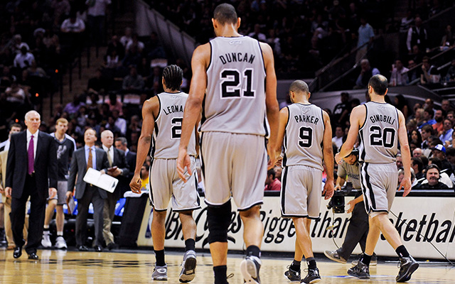 The Spurs play together and for one another.  (Getty)