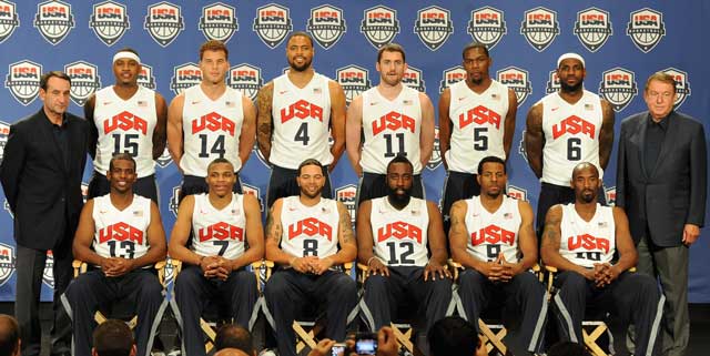 2012 USA Basketball Olympics team