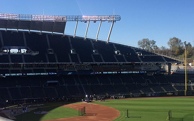 2015 World Series View of the Game: Kauffman Stadium corner 