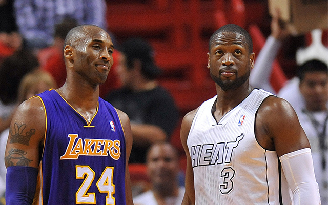 Kobe Bryant and Dwyane Wade shared a nice moment... in the cold tub.  (USATSI)