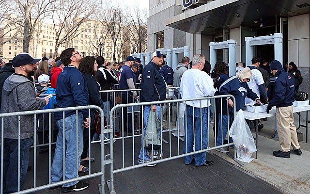 These people may have been waiting for over an hour.