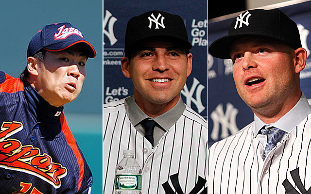 Tanaka, Ellsbury and McCann are now highly-paid Yankees.