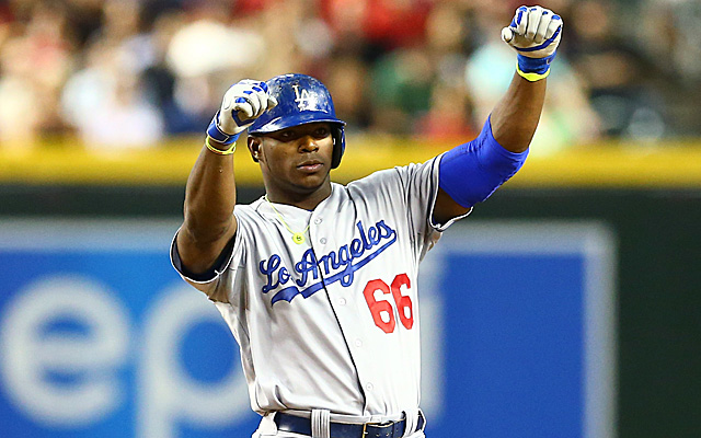 Yasiel Puig finally arrives 