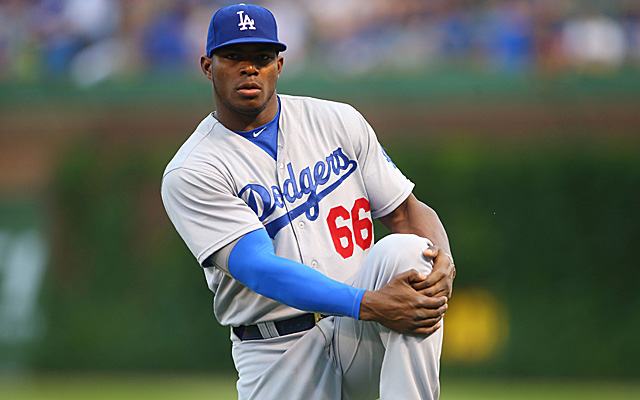 The latest sensation to don a Dodgers uniform: Yasiel Puig.