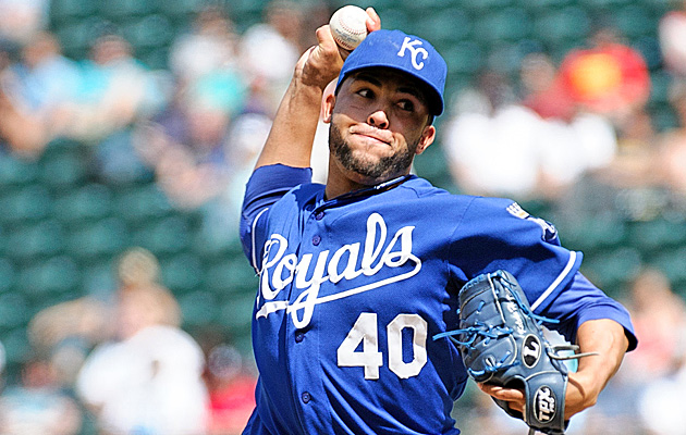 Baseball fans astonished as Kansas City Royals reliever Aroldis