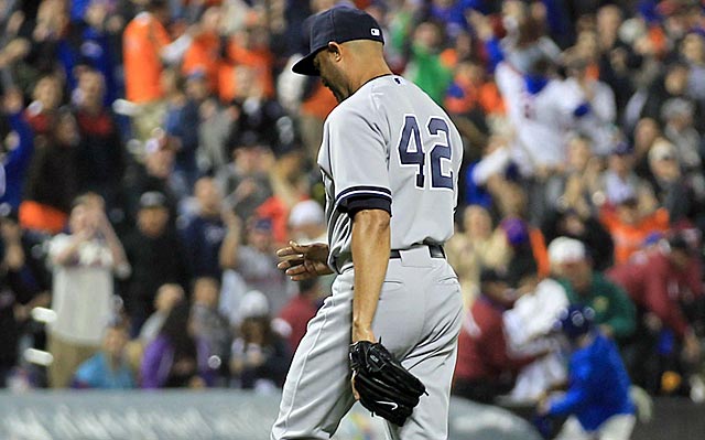 In his last regular-season game at Citi Field, a first for Mariano Rivera 