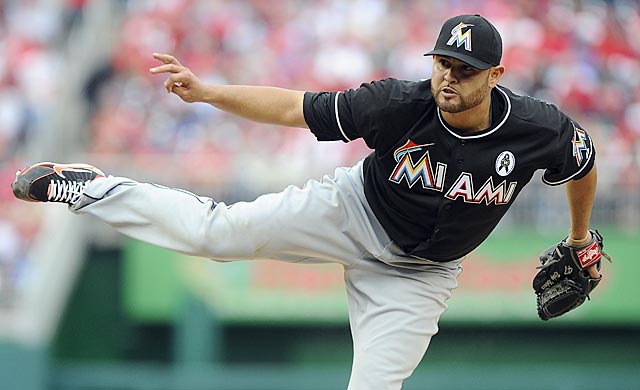 Ricky Nolasco, the Marlins' franchise leader in wins and strikeouts.