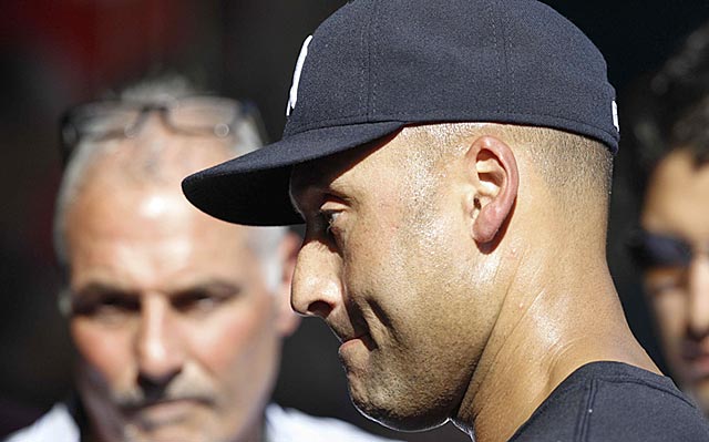 With A-Rod still absent, Derek Jeter has to endure more questions about A-Rod. 