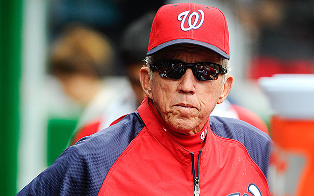 Davey Johnson was odds with his GM over the firing of hitting coach Rick Eckstein. (USATSI)