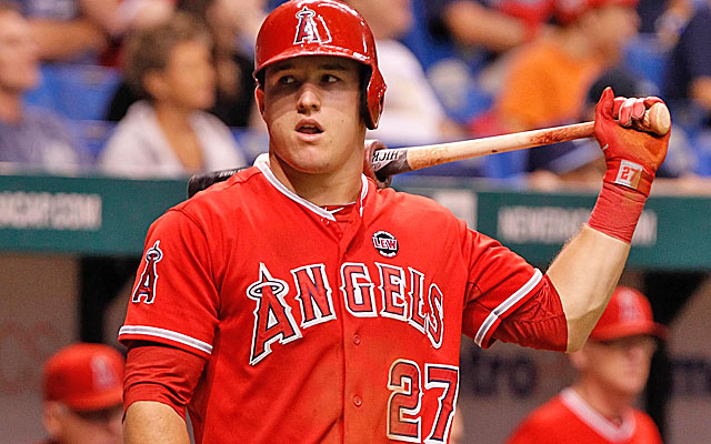 Sophomore slump? No such thing for young Angels phenom Mike Trout.  (USATSI)