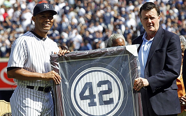 Tino Martinez, Jorge Posada, Paul O'Neill and Mariano Rivera