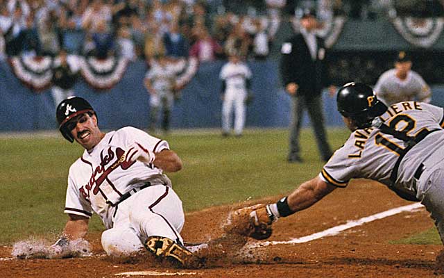 Mavin  The Slide 1992 NLCS Game 7 Sid Bream Bobblehead Presented By  Delta ATL Braves