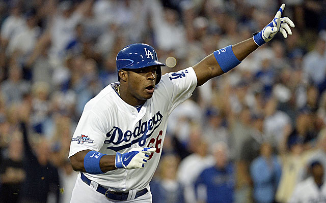 Yasiel Puig helps electrify the Dodgers to a Game 3 win over St. Louis. (USATSI)