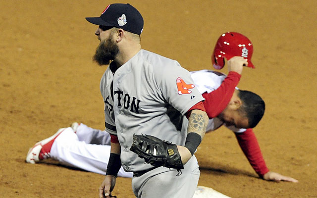 Boston find ways to win, and it ends with Koji Uehara's game-ending pickoff of Kolten Wong. (USATSI)
